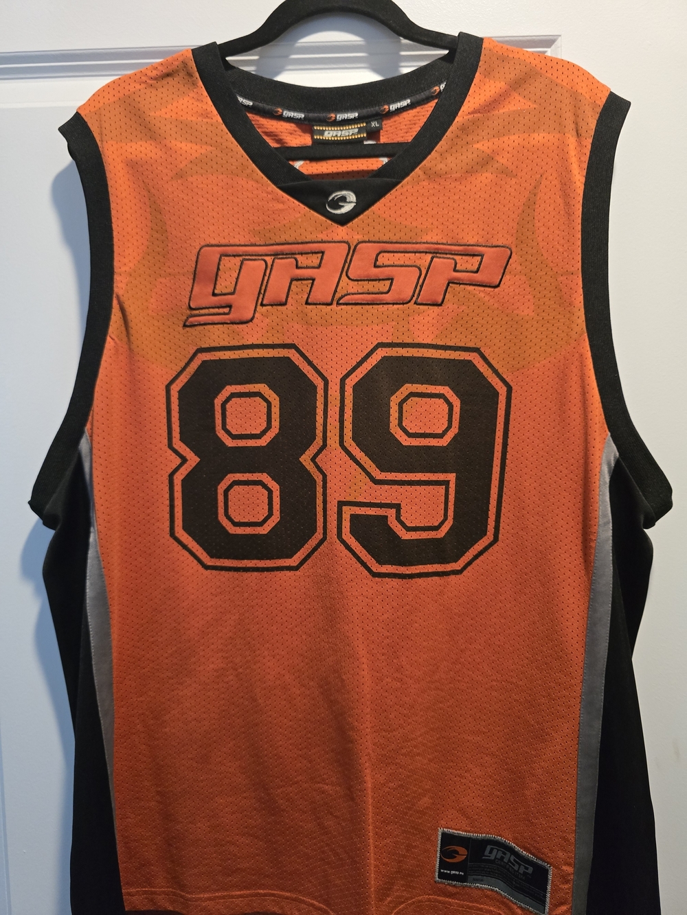 GASP Orange 89 Mesh Basketball Jersey XL
